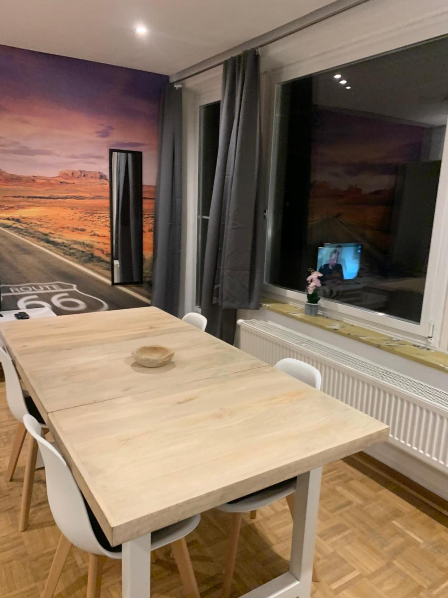 Mainpark Apartment 4 Schlafzimmer Bis Zu 10 Personen Direkt Ueber Aschaffapartment Bei Aschaffenburg Mainaschaff ภายนอก รูปภาพ