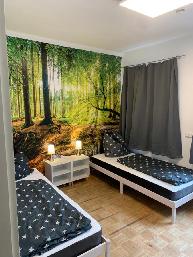 Mainpark Apartment 4 Schlafzimmer Bis Zu 10 Personen Direkt Ueber Aschaffapartment Bei Aschaffenburg Mainaschaff ภายนอก รูปภาพ