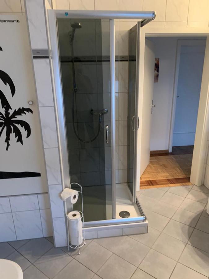Mainpark Apartment 4 Schlafzimmer Bis Zu 10 Personen Direkt Ueber Aschaffapartment Bei Aschaffenburg Mainaschaff ภายนอก รูปภาพ